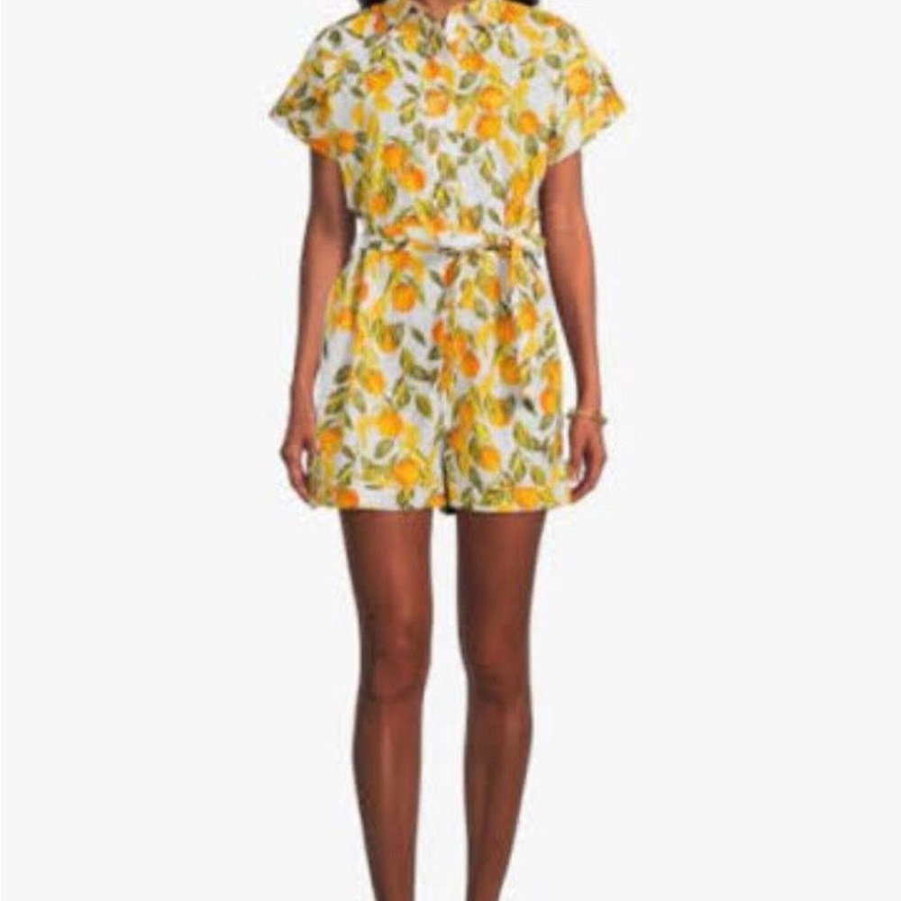 Never Fully Dressed Citrus Print Romper